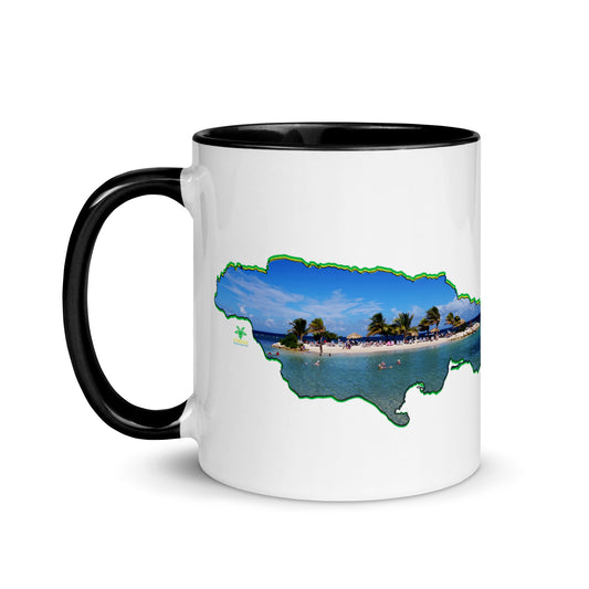 YARDIE Map & Photo of Montego, Bay Jamaica Mug with Color Inside