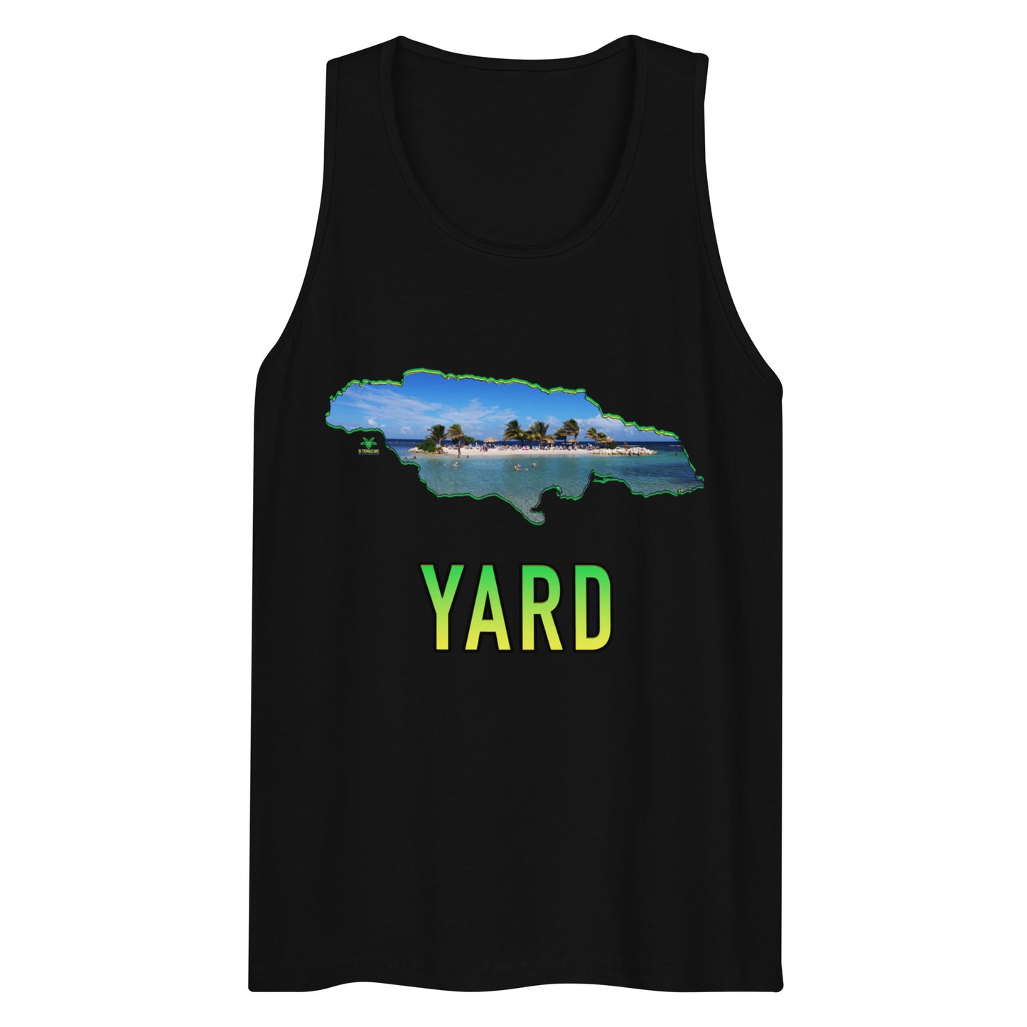 YARD Map & Photo Montego Bay Jamaica Premium Men tank top