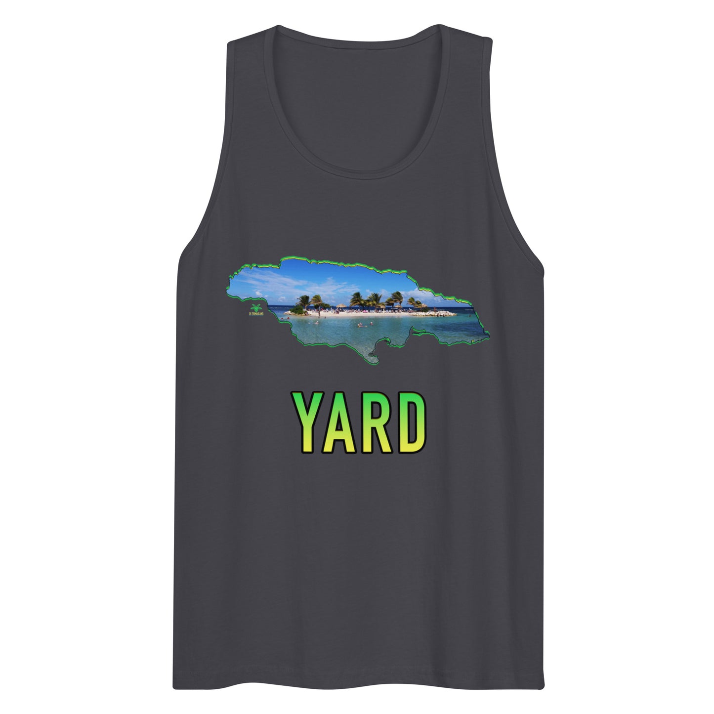 YARD Map & Photo Montego Bay Jamaica Premium Men tank top