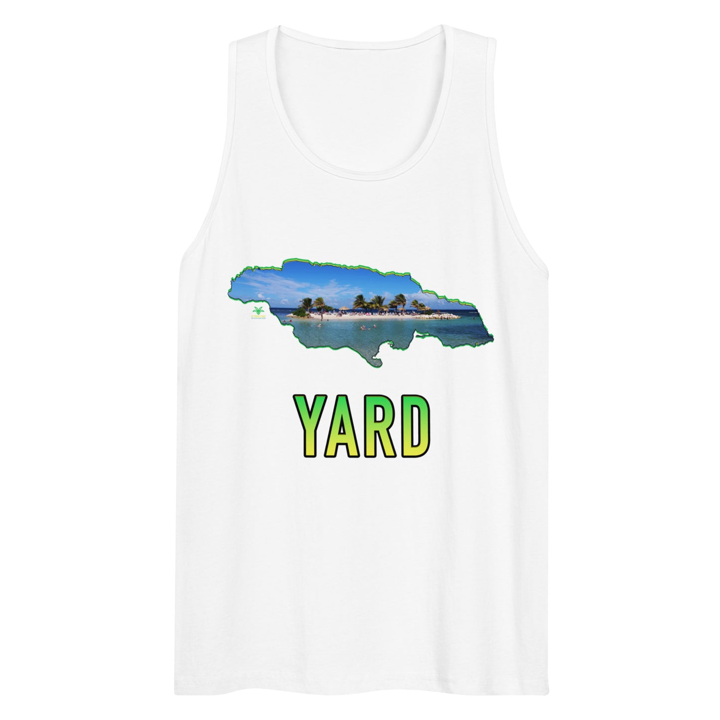 YARD Map & Photo Montego Bay Jamaica Premium Men tank top