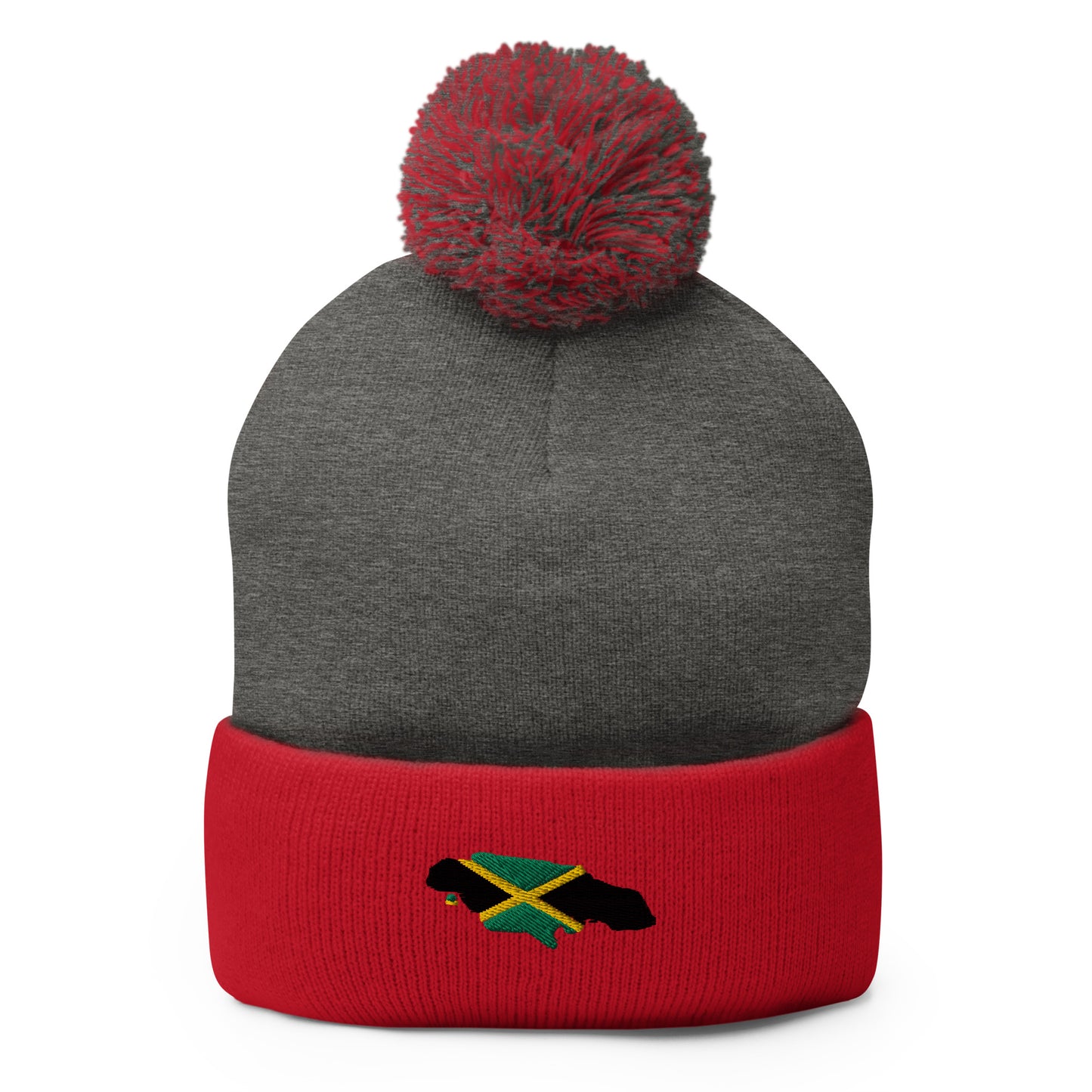 Map & Flag Jamaica Pom-Pom Beanie