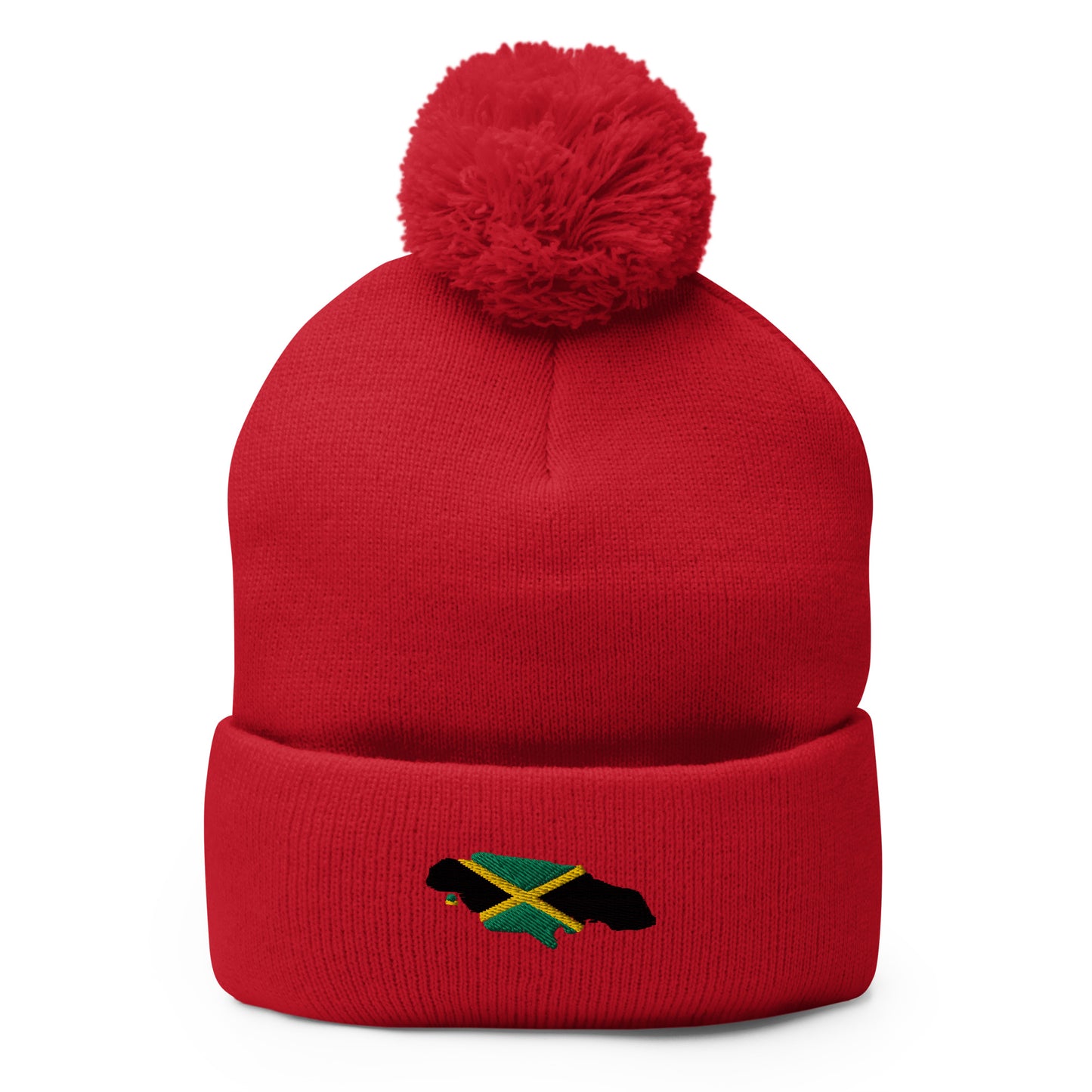 Map & Flag Jamaica Pom-Pom Beanie