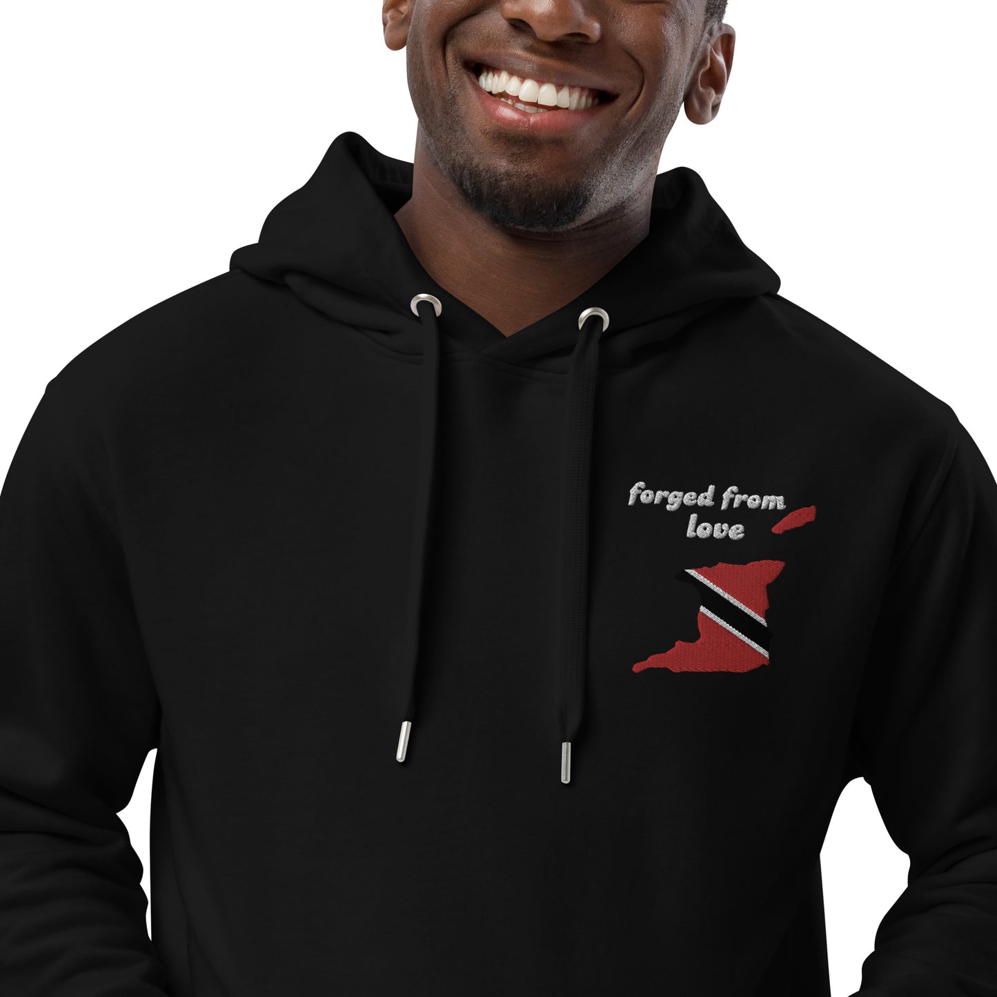 Forged from love, Map & Flag Trinidad & Tobago Premium hoodie