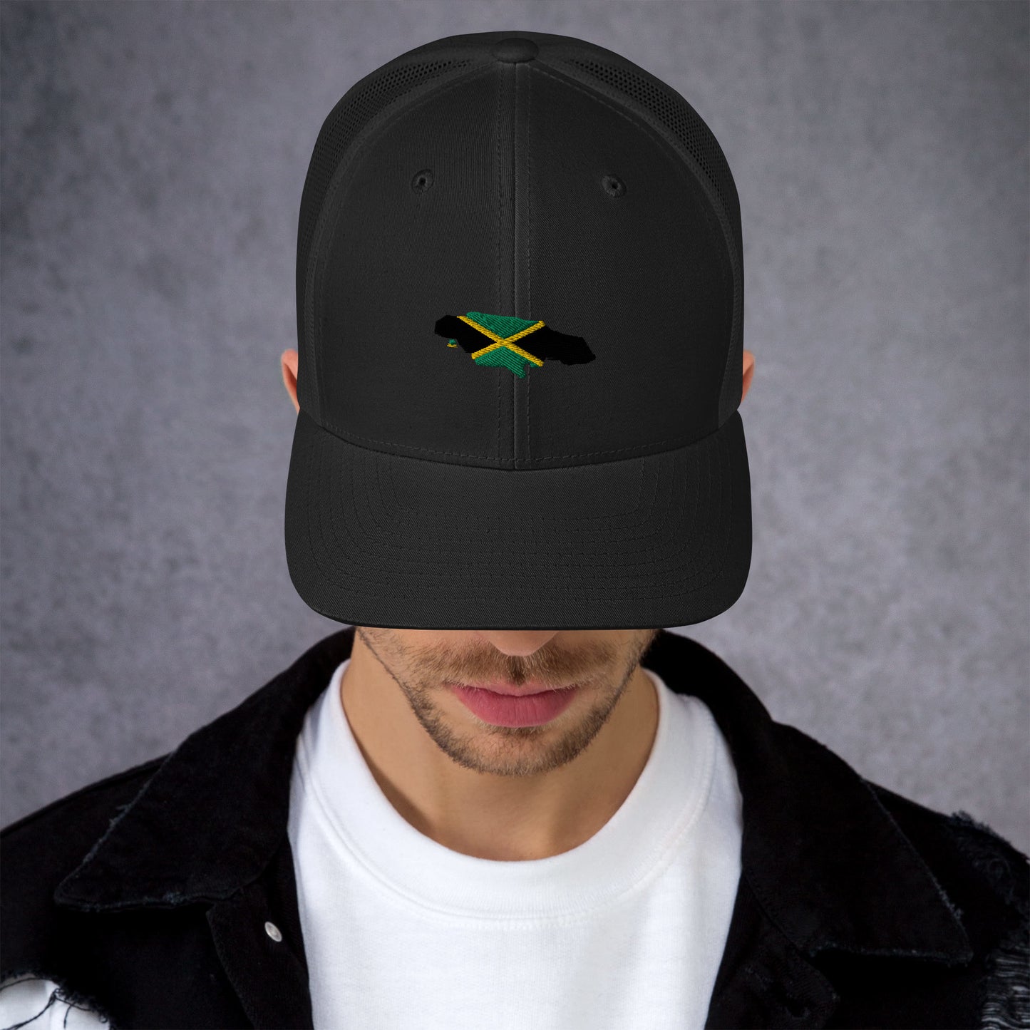 Map & Flag Jamaica Trucker Cap