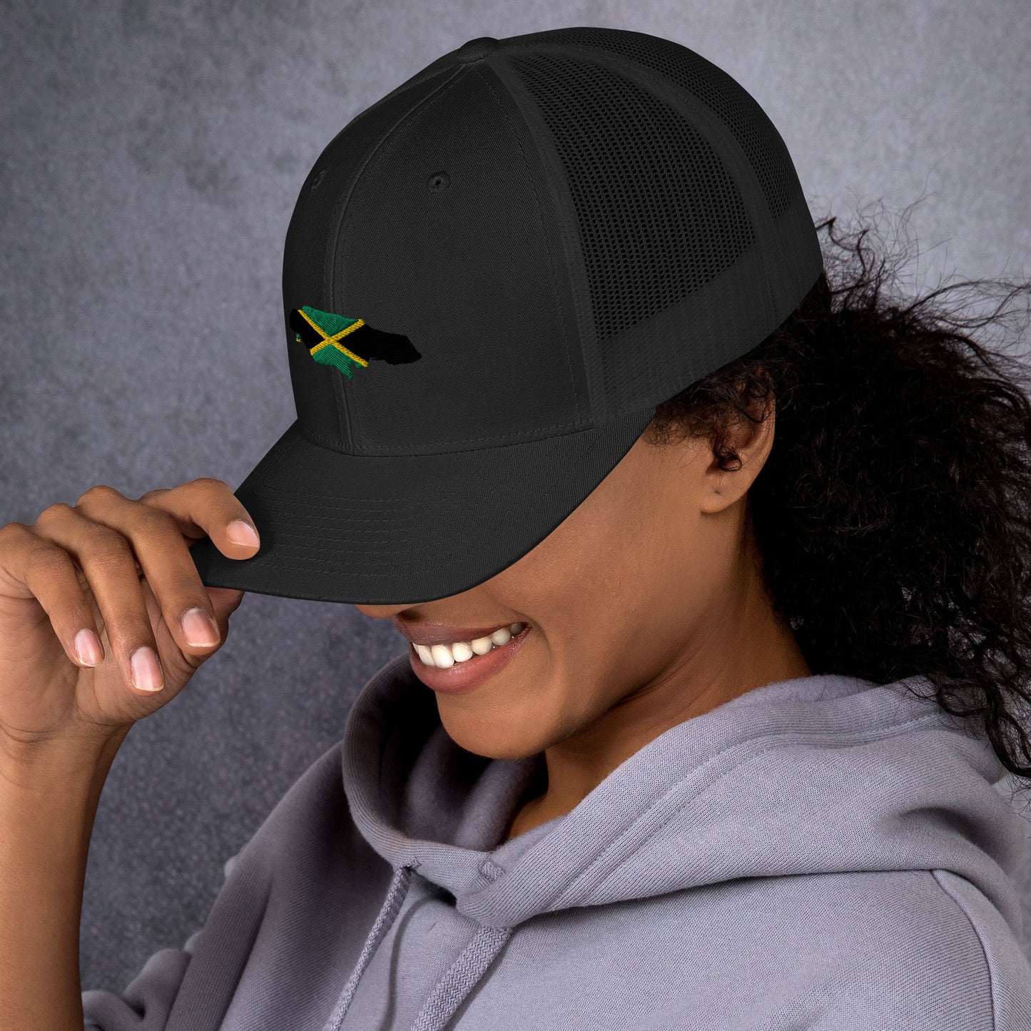 Map & Flag Jamaica Trucker Cap