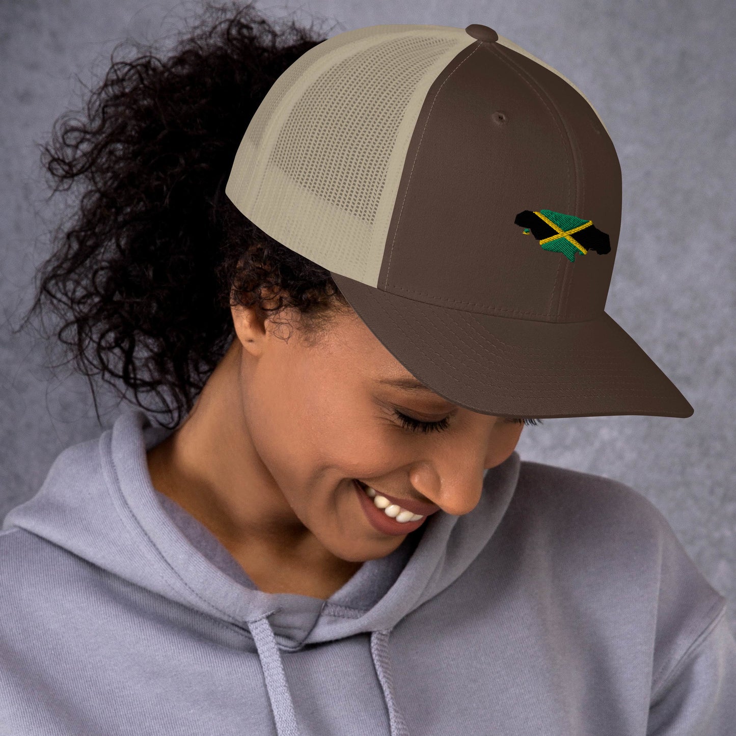 Map & Flag Jamaica Trucker Cap