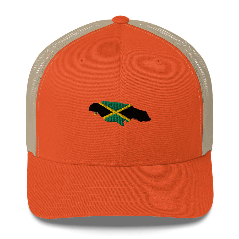 Map & Flag Jamaica Trucker Cap