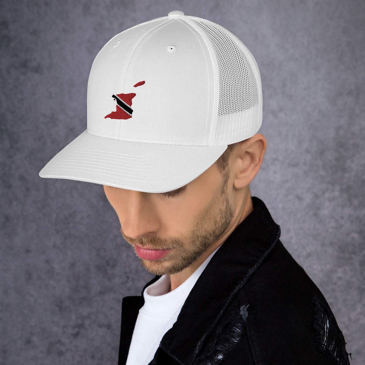 Trinidad & Tobago Map & Flag Trucker Cap