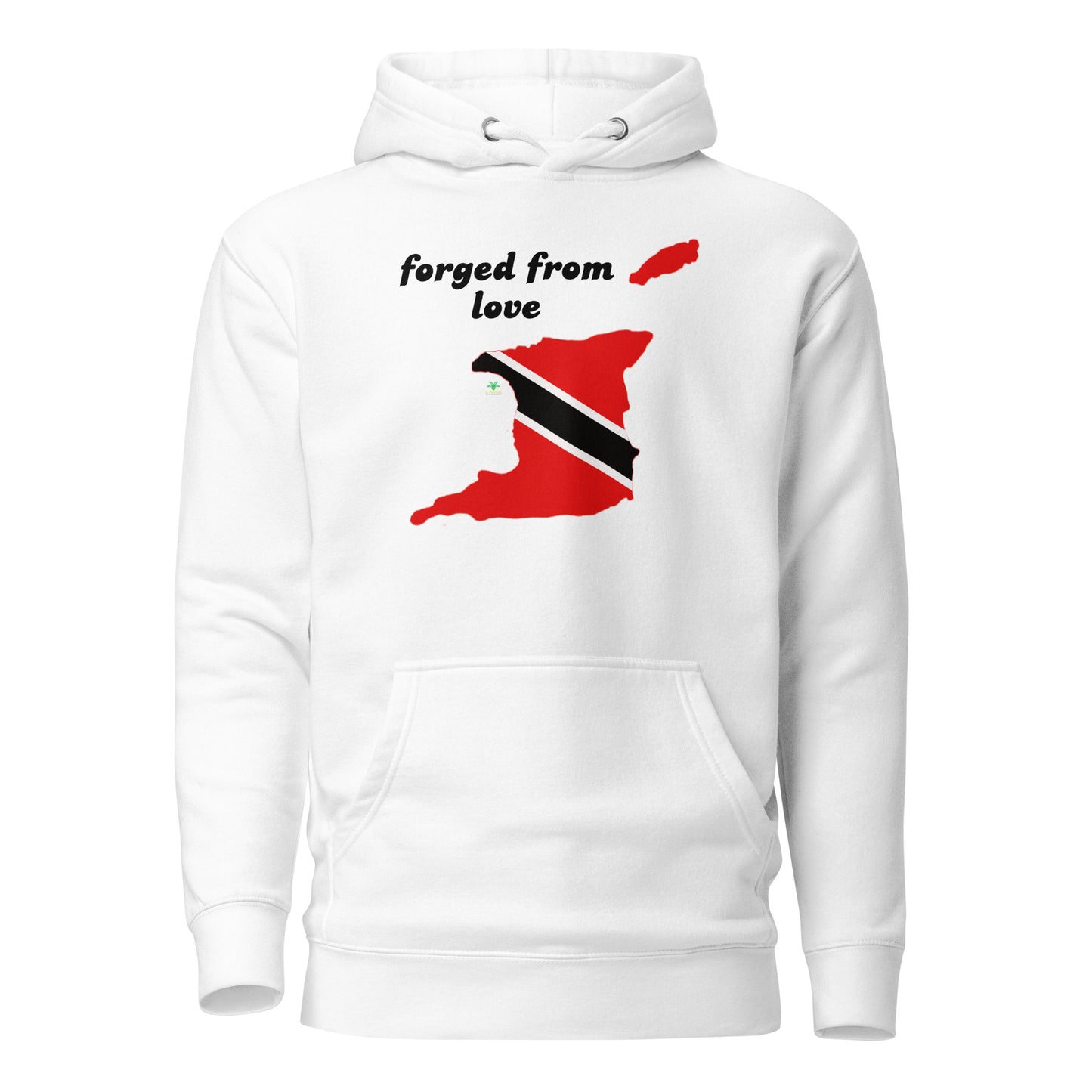 Forged from love Map & Flag of Trinidad & Tobago Unisex Hoodie