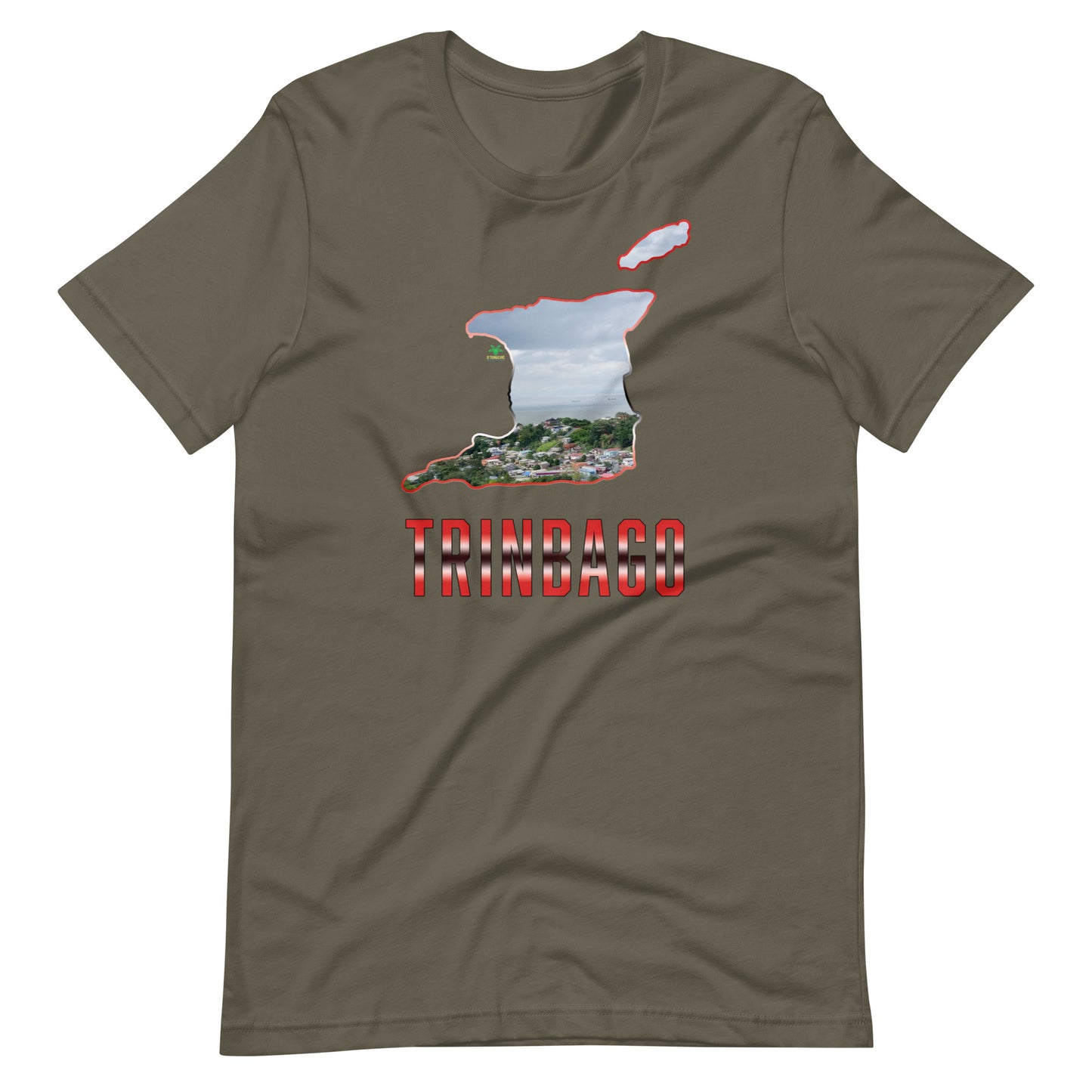 TRINBAGO Map & Photo San Fernando Trinidad & Tobago Unisex t-shirt