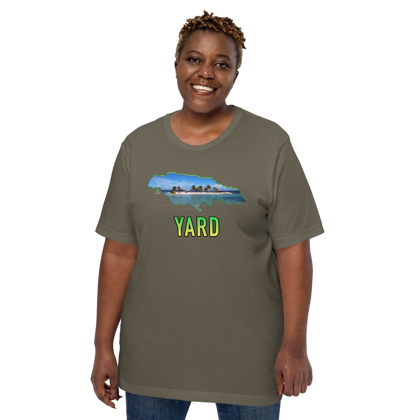 YARD Map & Photo Montego Bay Jamaica Unisex t-shirt